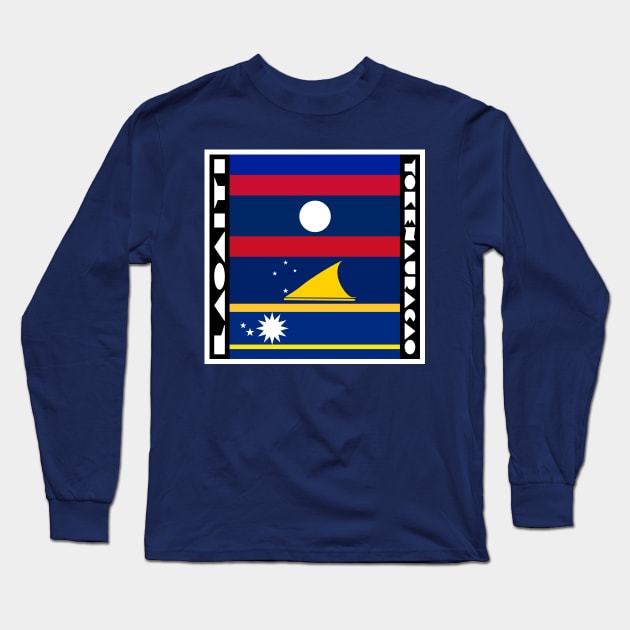 Laoaiti and Tokenauracao Long Sleeve T-Shirt by Aqua Juan